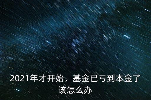 2021年才開始，基金已虧到本金了該怎么辦