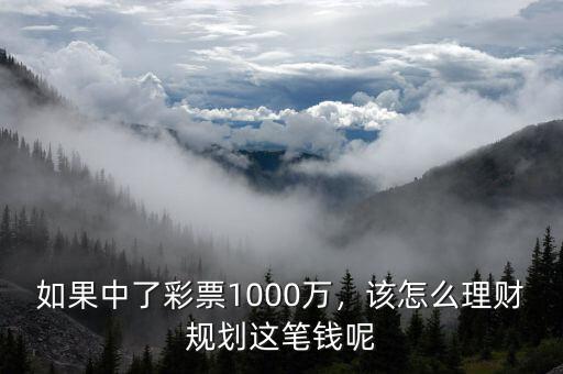 如果中了彩票1000萬，該怎么理財(cái)規(guī)劃這筆錢呢