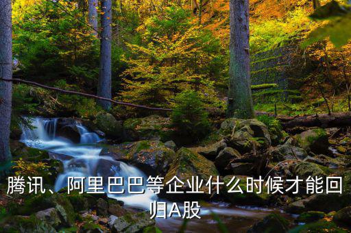騰訊、阿里巴巴等企業(yè)什么時(shí)候才能回歸A股