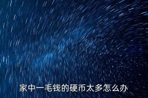 家中一毛錢(qián)的硬幣太多怎么辦