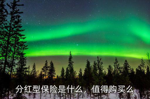 分紅型保險(xiǎn)是什么，值得購(gòu)買(mǎi)么