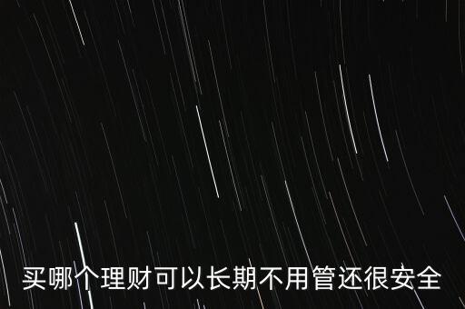 買(mǎi)哪個(gè)理財(cái)可以長(zhǎng)期不用管還很安全