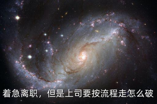 投奔怎么破,但是上司要按流程走。怎么破