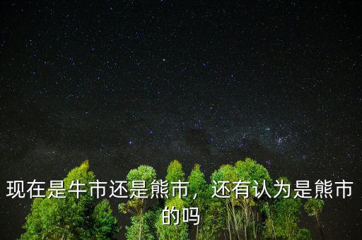 現(xiàn)在是牛市還是熊市，還有認(rèn)為是熊市的嗎