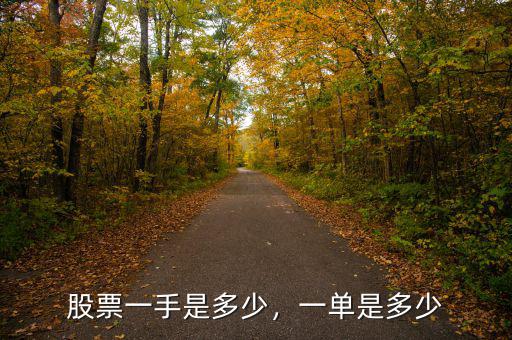 股票一手是多少，一單是多少