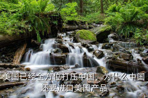 美國已經(jīng)全方位打壓中國，為什么中國還要進(jìn)口美國產(chǎn)品