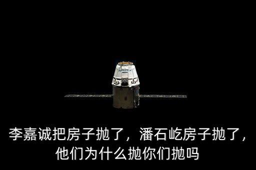 李嘉誠(chéng)把房子拋了，潘石屹房子拋了，他們?yōu)槭裁磼伳銈儝亞? class=