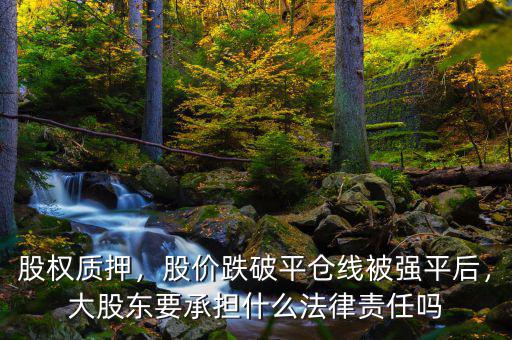 股權(quán)質(zhì)押，股價(jià)跌破平倉線被強(qiáng)平后，大股東要承擔(dān)什么法律責(zé)任嗎