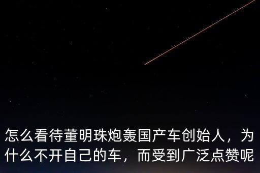 中國(guó)富豪為什么沒(méi)有董明珠,為什么不開自己的車
