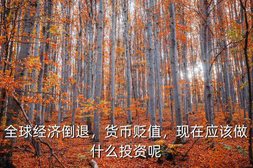 全球經(jīng)濟(jì)倒退，貨幣貶值，現(xiàn)在應(yīng)該做什么投資呢