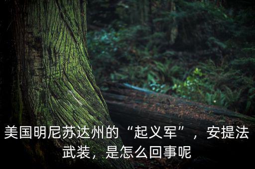 美國(guó)明尼蘇達(dá)州的“起義軍”，安提法武裝，是怎么回事呢