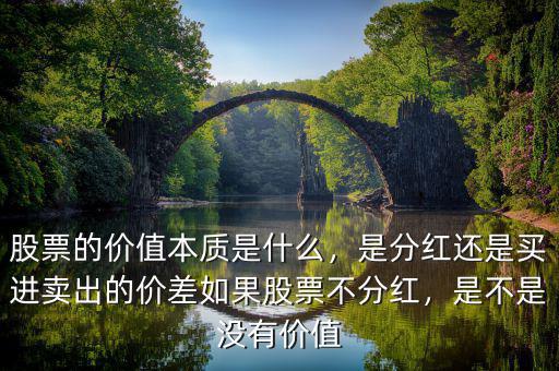 股票的價值本質(zhì)是什么，是分紅還是買進(jìn)賣出的價差如果股票不分紅，是不是沒有價值