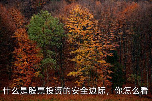什么是股票投資的安全邊際，你怎么看