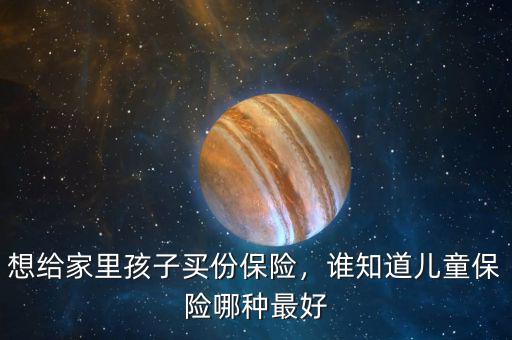 想給家里孩子買(mǎi)份保險(xiǎn)，誰(shuí)知道兒童保險(xiǎn)哪種最好