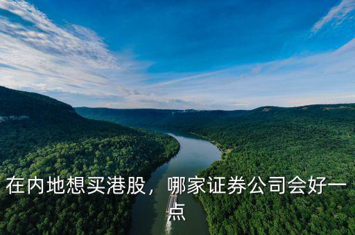 在內(nèi)地想買港股，哪家證券公司會好一點