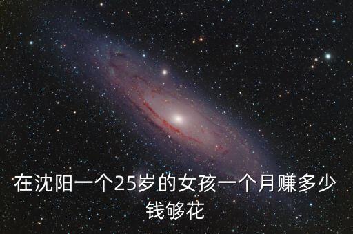 在沈陽一個25歲的女孩一個月賺多少錢夠花