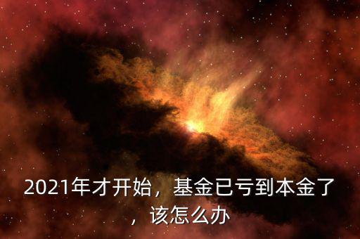 2021年才開始，基金已虧到本金了，該怎么辦