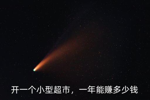開一個(gè)小型超市，一年能賺多少錢