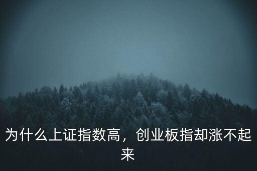 為什么上證指數高，創(chuàng)業(yè)板指卻漲不起來