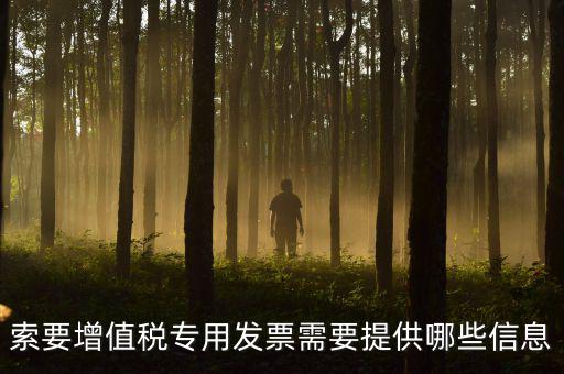 專用發(fā)票需要什么信息，現在開取增值稅專用發(fā)票需要什么資料
