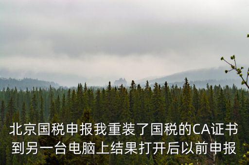 為什么有別的電腦上查不到國稅申報(bào)文件，國稅申報(bào)能在其他電腦里查看報(bào)表打印出來嗎如果不能查看和打