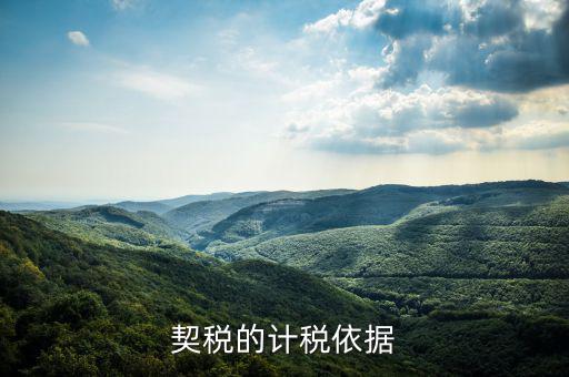 契稅計(jì)稅依據(jù)是什么，房產(chǎn)契稅的計(jì)稅依據(jù)