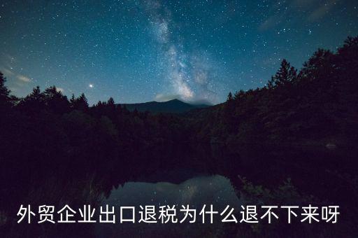 自行車出口退不了稅是什么原因，為什么出口不能退稅