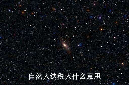 登記稅務(wù)的自然人是什么意思，請(qǐng)問一下自然人登記是什么意思