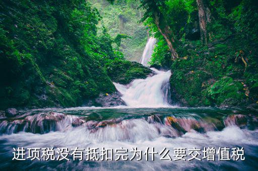 進(jìn)項(xiàng)稅未抵扣為什么還要補(bǔ)交稅款，進(jìn)項(xiàng)稅沒(méi)有抵扣完為什么要交增值稅
