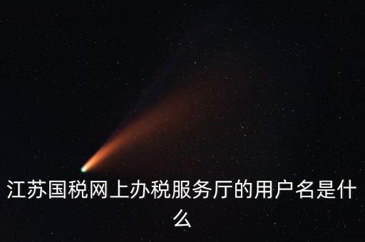 網(wǎng)上辦稅用戶名是什么，江蘇國(guó)稅網(wǎng)上辦稅服務(wù)廳的用戶名是什么