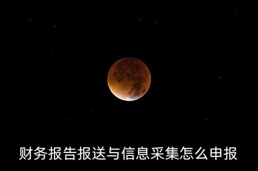 財(cái)務(wù)報(bào)送與信息采集是什么，財(cái)務(wù)報(bào)告報(bào)送與信息采集怎么申報(bào)
