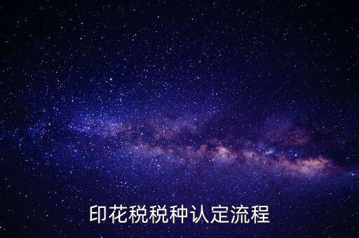 什么叫印花稅認定，印花稅稅費種認定
