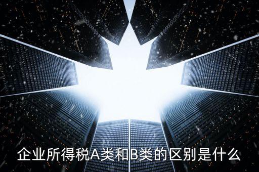 環(huán)境保護稅a類和b類什么區(qū)別，企業(yè)所得稅a類表和b類有什么區(qū)別
