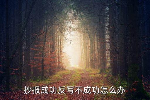 百旺稅控反寫(xiě)不成功什么原因，抄報(bào)成功反寫(xiě)不成功怎么辦