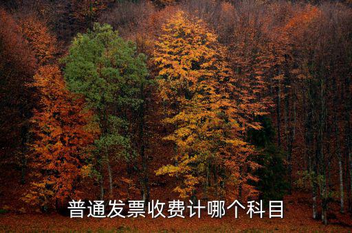 普通發(fā)票繳稅記什么費用，普通發(fā)票收費計哪個科目