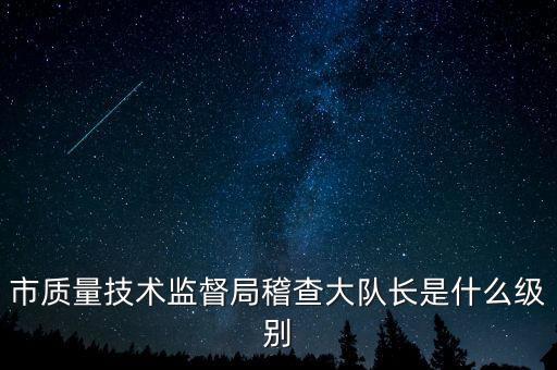 顯稽查局長是什么級別，市質(zhì)量技術(shù)監(jiān)督局稽查大隊長是什么級別