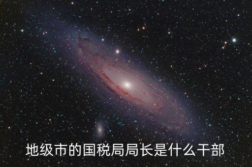 地級(jí)市的國(guó)稅局局長(zhǎng)是什么干部