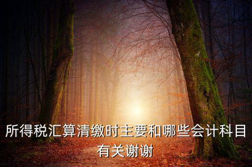 所得稅匯算清繳都涉及到什么，企業(yè)所得稅匯算清繳要做哪些