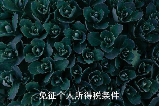 四業(yè)免征個(gè)人所得稅有什么要求，個(gè)人所得稅減免稅有哪些要求