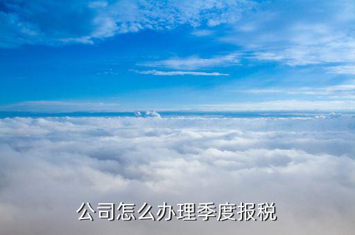 什么企業(yè)按季度申報稅，公司怎么辦理季度報稅