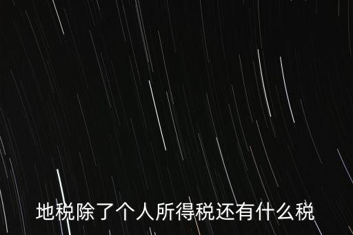 地稅都有什么稅，地稅交什么稅