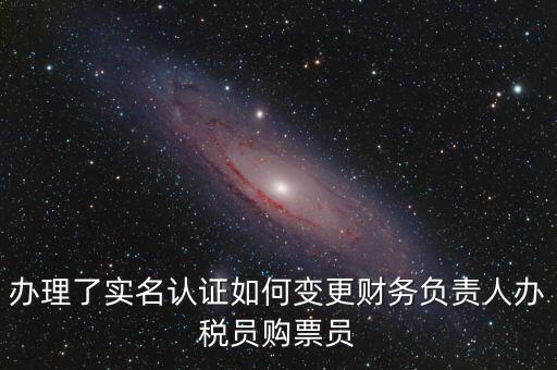 辦稅員在什么網(wǎng)上變更，辦理了實名認證如何變更財務負責人辦稅員購票員