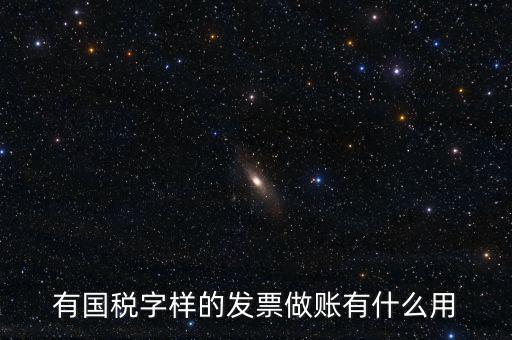 有國(guó)稅字樣的發(fā)票做賬有什么用