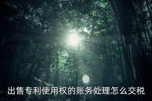 出售專利交什么稅，專利轉讓的稅費怎么規(guī)定