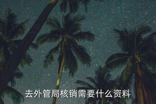 外管證核銷需要什么，去外管局核銷需要什么資料