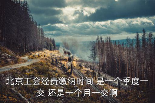 北京工會經(jīng)費(fèi)繳納時間 是一個季度一交 還是一個月一交啊