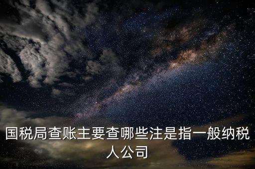 一般納稅人國稅都查什么呀，申請一般納稅人稅務(wù)局要過來看看都看什么