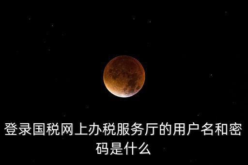 國(guó)稅登錄賬號(hào)密碼是什么，國(guó)稅第一次網(wǎng)上申報(bào)的登陸密碼是什么