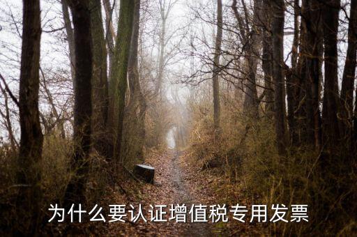 為什么要認(rèn)證增值稅專用發(fā)票