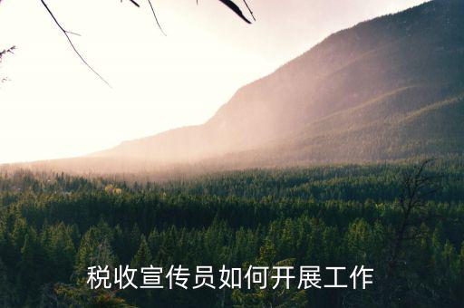 稅宣員是什么，公務(wù)員從事稅收宣傳工作是做什么